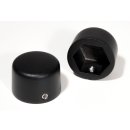 Black Front Axle Nut Cover Kit