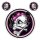 Aufkleber Set Totenkopf mit Rosa Masche 6,3 cm + 1,3 cm Sticker Skull Decal