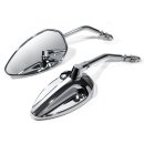 Mirror Set Chrome for Harley-Davidson with ABS Housing...