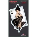 Sticker Pin Up Girl Ace of Spades 10,5 x 6 cm Decal