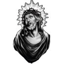 Pegatina Jesús Cristo 9,5 x 5,5 cm Sticker Messiah...