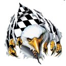 Aufkleber Adler Siegesflagge 6,5 x 6,5 cm Sticker Rude & Crude Sea eagles Decal