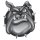 Aufkleber Bulldogge Pitbull Hund 7,5 x 6,5 cm Sticker Bulldog Airbrush Decal