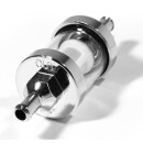 Benzinfilter Chrom 6mm High Flow Schauglas Performance f...