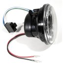 4" H4 Scheinwerfereinsatz mit klarer Lichtscheibe Universal Motorrad Auto US Car