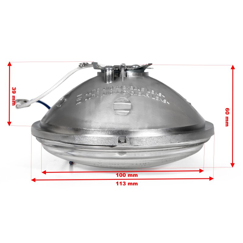 5¾" H4 Hauptscheinwerfer Chrom Klarglas ECE, 69,95