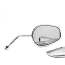 Mirror Set Custom Chrome Diamond Twin Cam Style f. Harley Davidson ECE-Certified