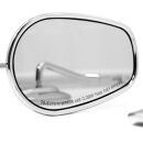 Mirror Set Custom Chrome Diamond Twin Cam Style f. Harley Davidson ECE-Certified