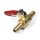 Petcock Brass Stopcock In-Line 8 mm (5/16") Retro Custom Chopper