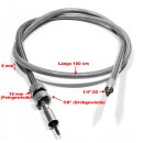 Cable cuentakilómetros p Harley-Davidson 100 cm delantera 16mm + 5/8" inoxidable