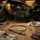 Cable cuentakilómetros p Harley-Davidson 100 cm delantera 16mm + 5/8" inoxidable