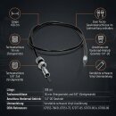 Cable velocímetro para Harley-Davidson 108 cm rueda delantera 16mm + 5/8 Negro