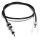 Cable velocímetro para Harley-Davidson 108 cm rueda delantera 16mm + 5/8 Negro