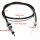 Cable velocímetro para Harley-Davidson 108 cm rueda delantera 16mm + 5/8 Negro