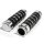 Aluminum grips Billet chrome for Harley-Davidson 1" Handlebar turn signal mirror