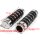 Aluminum grips Billet chrome for Harley-Davidson 1" Handlebar turn signal mirror