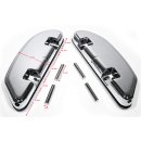 Footboard Kit Rear Chrome Airflow Style for Harley...