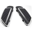 Footboard Kit Front Chrome Airflow Style f. Harley-Davidson Dyna Softail Touring