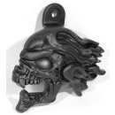 Horn Cover Skull Black for Harley Davidson Big Twin +...
