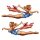 Aufkleber Set Pin Up Girl Tanzende Amerikanerin 7,5 x 2,5 cm Sticker USA Decal