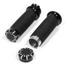 Manopole alluminio nero Custom Contour Chrono per...