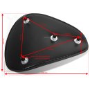 Solo Sitz Schwarz Diamond Comfort Classic Custom flach Chopper Bobber Universal