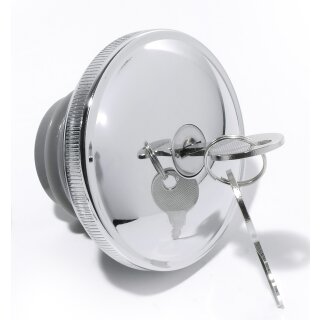 Tankdeckel Chrom abschliessbar belüftet f Harley Davidson Sportster Dyna Softail