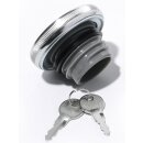 Tankdeckel Chrom abschliessbar belüftet f Harley Davidson Sportster Dyna Softail