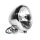 5¾" Headlight Chrome H4 clear lens Springer Design ECE Universal HD