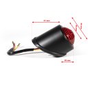 thumbnail image 2 of Sparto Bates Style Black LED Tail Light – Universal For Chopper, Bobber, Retro Motorcycles 2 of 2