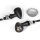 3en1 Intermitente-Trasera-Freno Luz LED Micro Aluminio tintado negro ECE Chopper