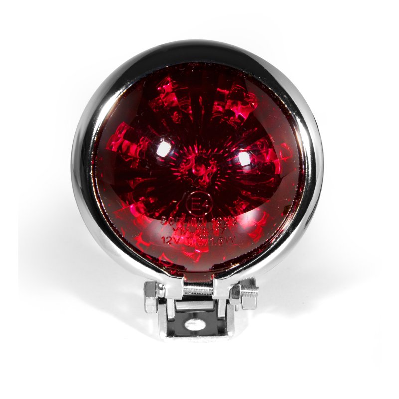 Rücklicht Rund Mini Custom Verchromt LED D.52mm Kaufen