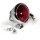 Bates Style Feu arrière chrome rouge LED 12V Universel Bobber Chopper Custom HD