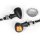 Mini-Indicatore Micro Bullet LED Set Alluminio Nero ECE Chopper Bobber Custom
