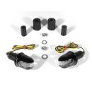 Handlebar end indicators set aluminum Rondo LED black ECE bullseye1 pair / Set