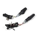 3in1 Blinker-Rücklicht-Bremslicht LED Mini Schwarz, getönt ECE Chopper Custom