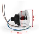 4 "H4 inserto faro anteriore in vero vetro universale riflettorenECE auto moto