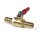 Rubinetto Benzina Ottone valvola di intercettazione 10 mm (3/8") Custom Chopper