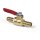 Rubinetto Benzina Ottone valvola di intercettazione 10 mm (3/8") Custom Chopper