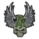 Patch Grenade Wing Skull Green 31 x 28 cm Jacket Vest Embroidered Patches XL