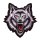 Patch Wolf Head 10,5x10 cm Mini Embroidered Motorcycle Jacket Vest Shirt