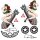 Aufkleber-Set Bomben weg Pin Up Girl 18x18 cm 9-tlg Bombs Away Decal Sticker