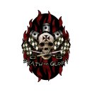 Autocollant Mort ou gloire Crâne 10 x 6,5 cm Death or Glory Skull Sticker Decal