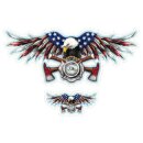 Sticker set USA Fire Department Eagle 10.5 x 4.5 cm...