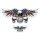 Aufkleber-Set USA Feuerwehr Adler 10,5 x 4,5 cm – Fire Department Eagle Sticker