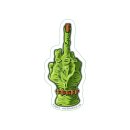 Sticker Zombie middle finger 9,5 x 4 cm f**k you FTW Decal