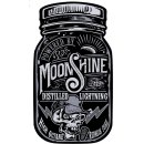Sticker Moonshine Skull Jar 9 x 5 cm Decal 