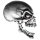 Adesivo Cranio sanguinante 7,5 x 6,5 cm Blood Shot Eye Skull Decal Sticker