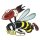 Aufkleber Killerbiene mit Bombe 7,5 x 7 cm – Killer Bee with Bomb Decal Sticker