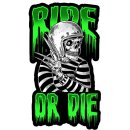 Sticker Ride or Die Freddy Skull 9 x 5 cm Decal 